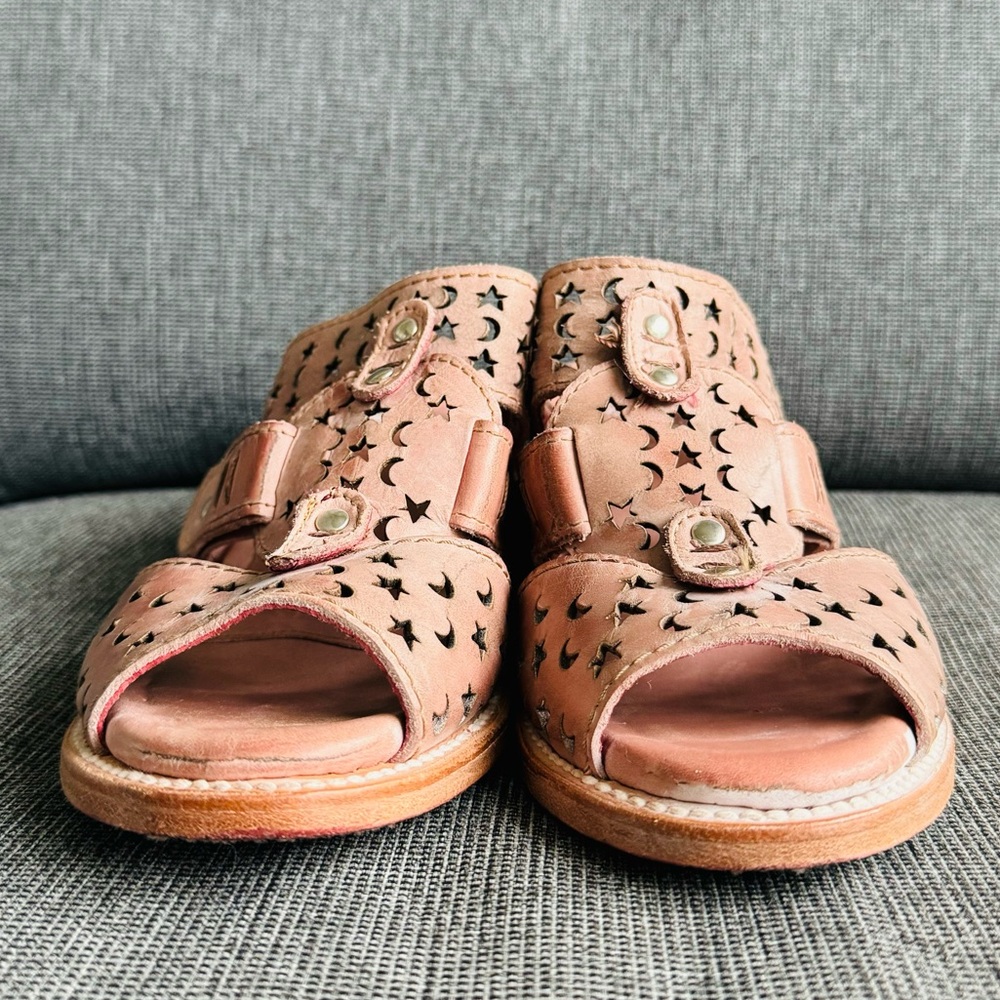 Moonstar Pink Leather Sandals Freebird by Steven - Picture 6 of 12